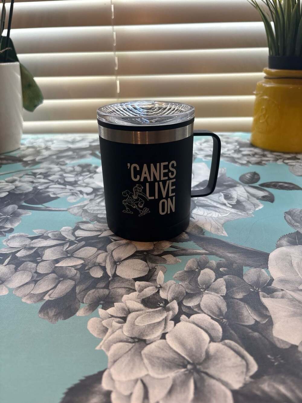 University of Miami Hurricanes 'Canes Live On 12oz Stainless Steel Insulated Cam